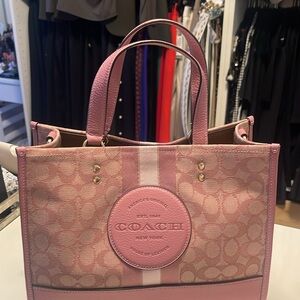 Coach Pink Signature Tote Bag